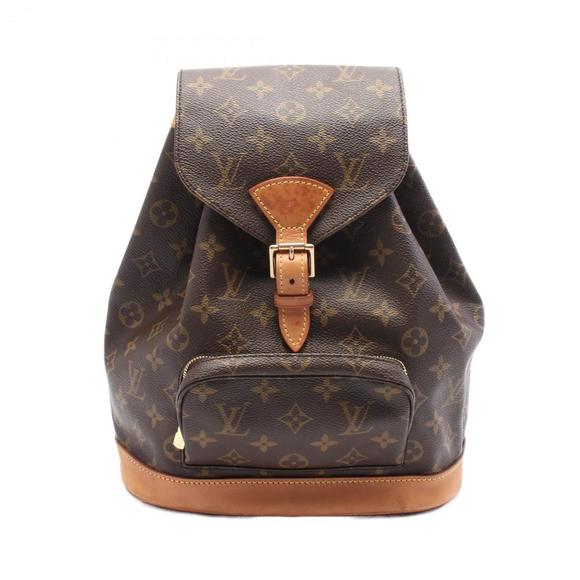 LOUIS VUITTON Brown Monogram Leather Backpack - Picture 1 of 11